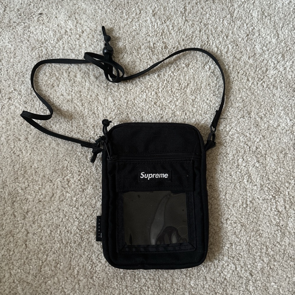 Supreme Black Utility Cordura Bag/Pouch